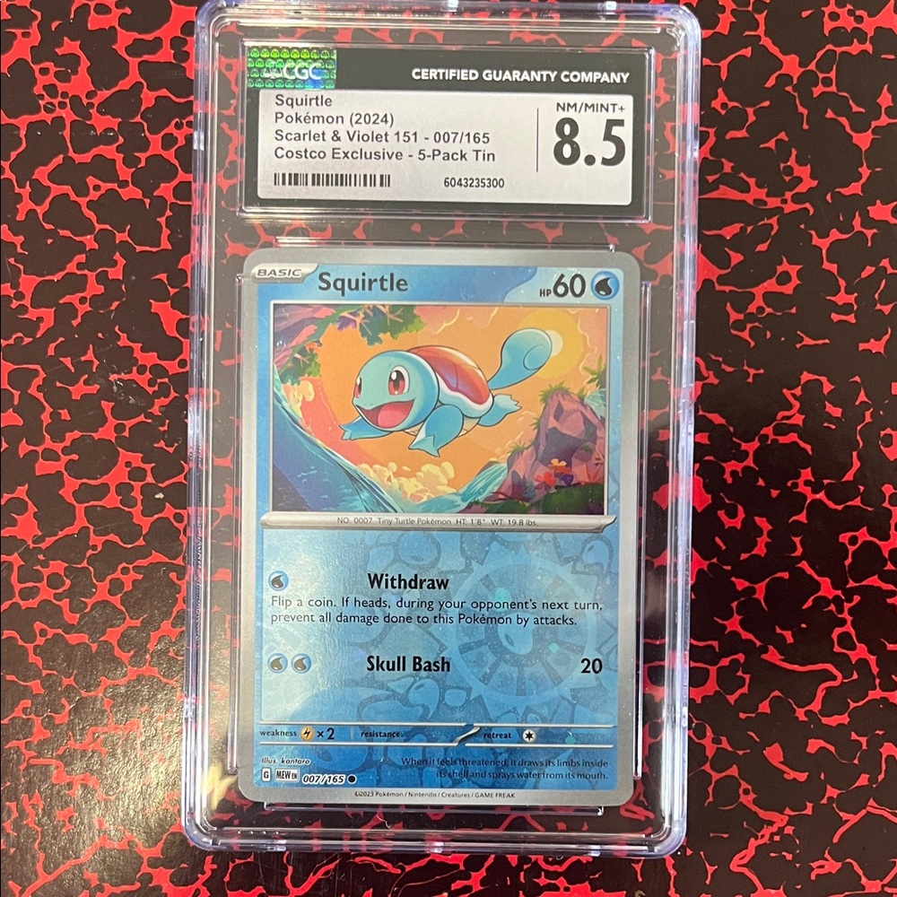 Squirtle Pokémon Card - Scarlet and Violet 151 Costco exclusive